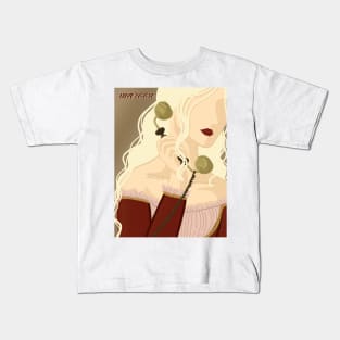 MAROON LADY Kids T-Shirt